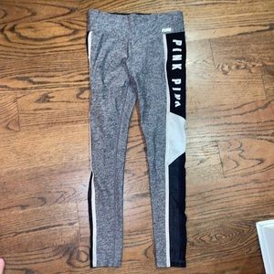 Victoria secret pink - grey leggings with PINK on the side